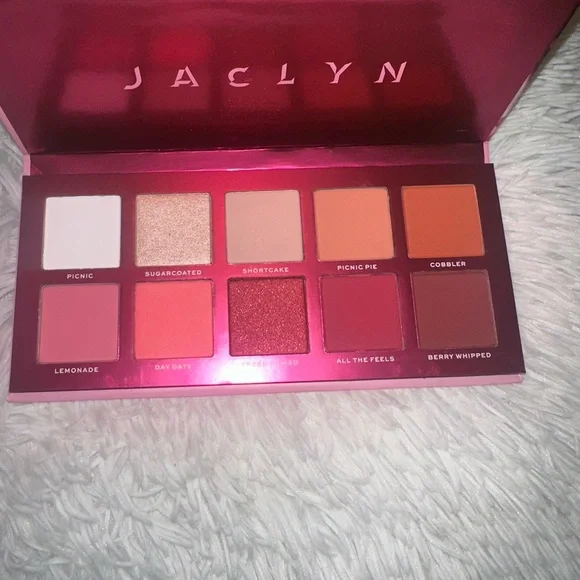 Jaclyn Cosmetics Strawberry Eyeshadow Palette - Pink and Red - Picture 2 of 4